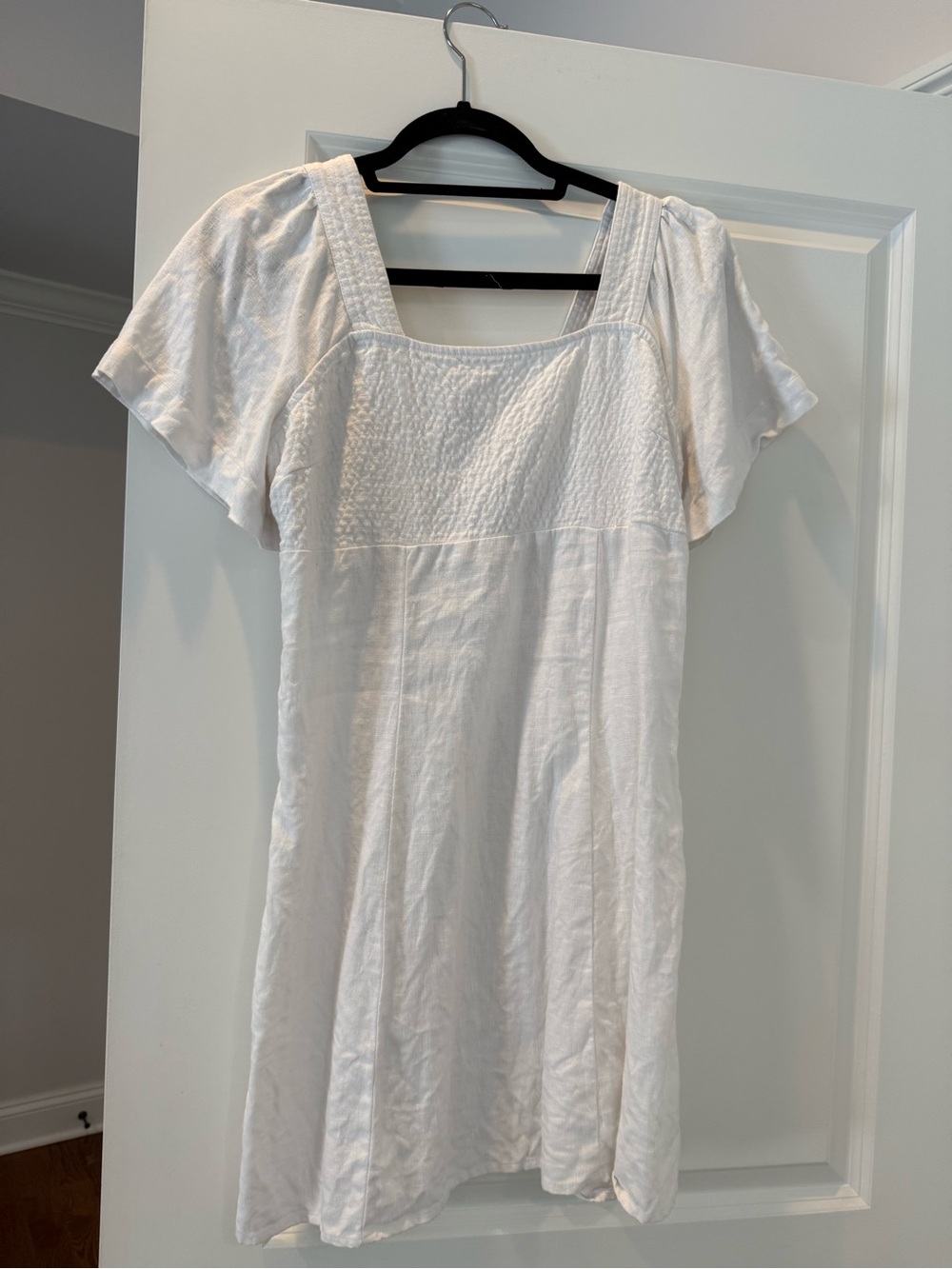 Madewell Square-Neck Mini Dress in 100% Linen - Picture 5 of 9
